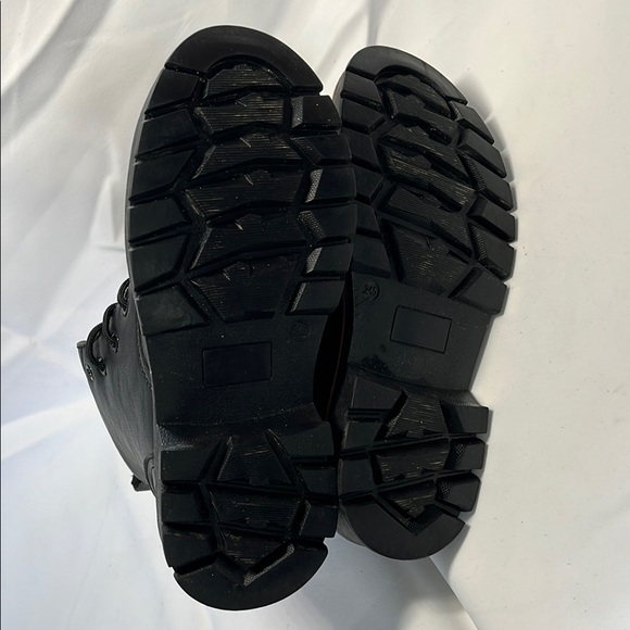 Black Lace Up Boots for Women - Picture 5 of 5